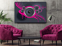 Obraz na stenu Decibely, hudba music